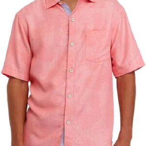 Tommy Bahama Coconut Point Pink Short Sleeve Camp Shirt